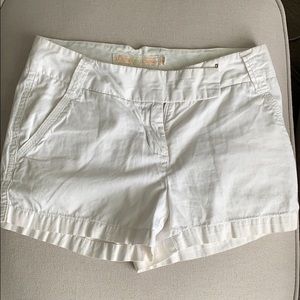 J Crew Chino white shorts